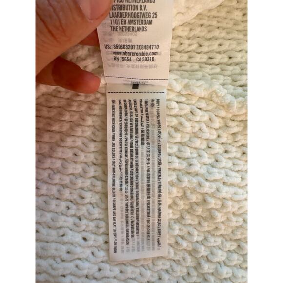 Hollister White Chunky Knit Cardigan Balletcore Clean Girl Angelcore Etheral(T) - Picture 5 of 5